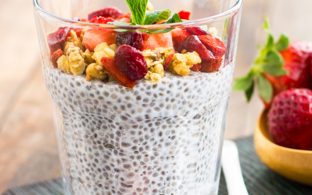 Pudín de Chía con Yogurt de FrutiMora